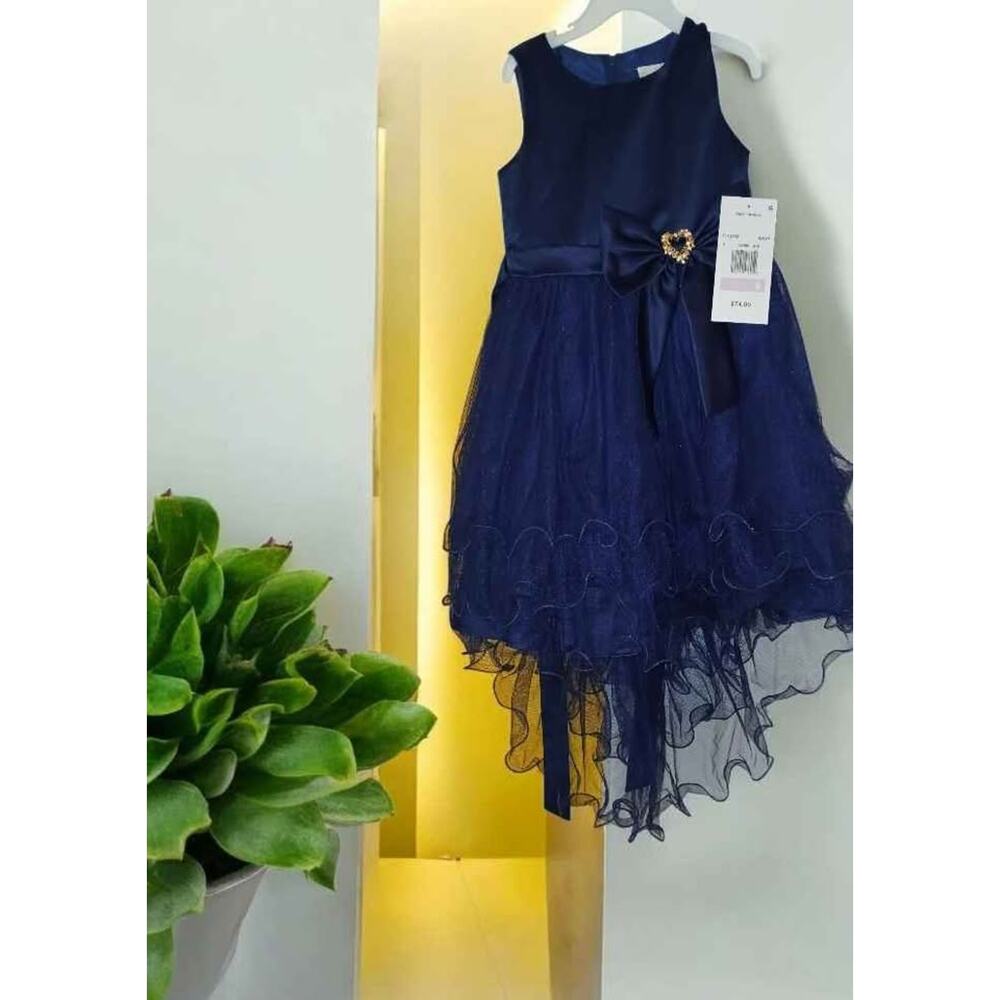 Brand new Navy Blue Rare Editions Sleeveless Tulle Dress. Size 6. $62